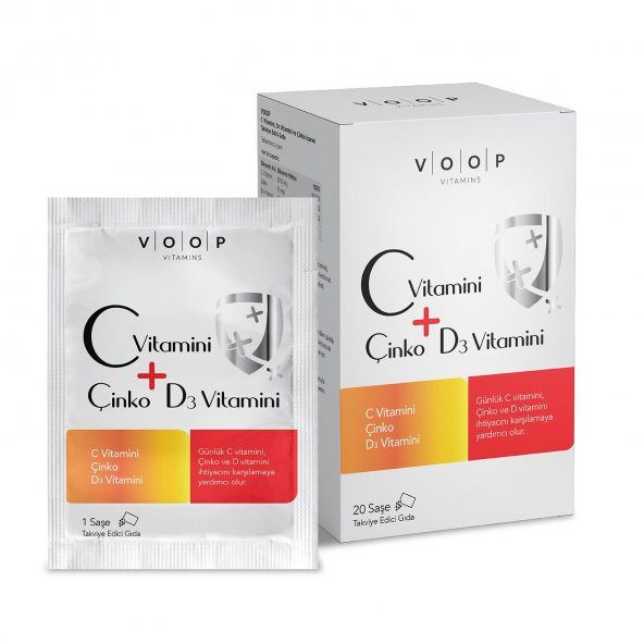 VOOP C Vitamini, D3 Vitamini Ve Çinko 20 Saşe