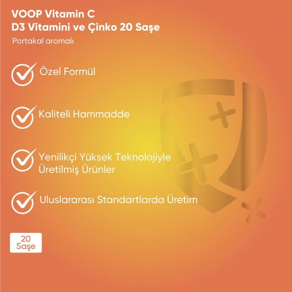 VOOP C Vitamini, D3 Vitamini Ve Çinko 20 Saşe - 3