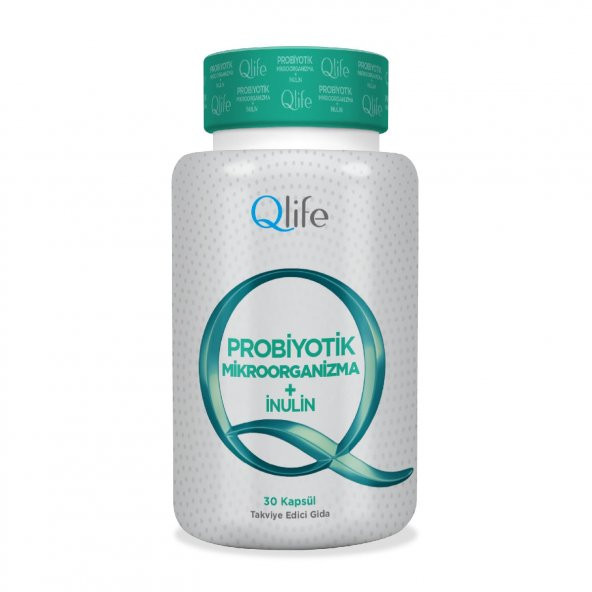 Qlife Probiotik Microorginazma + İnulin 30 Kapsül