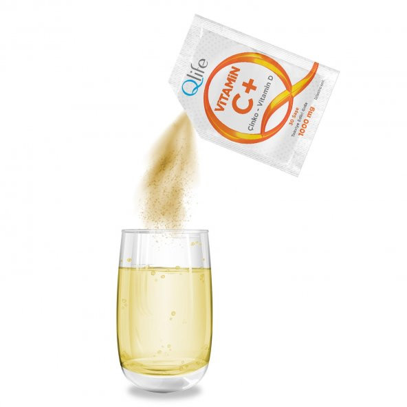 Qlife Vitamin C + Çinko - D Vitamini 30 Saşe - 8