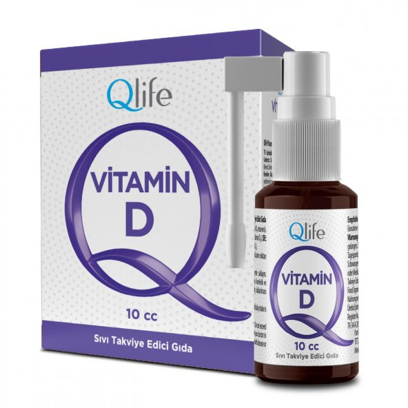 Qlife Vitamin D3 1000 Iu Sprey 10 cc