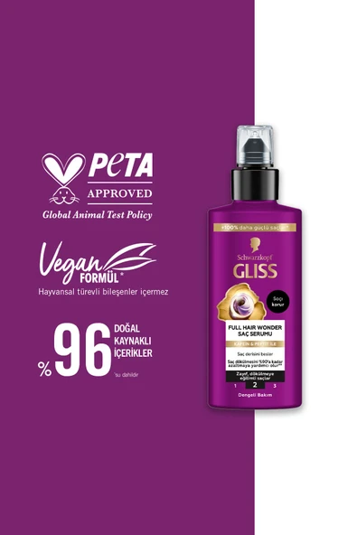 Glis Full Hair Wonder Saç Dökülme Karşıtı Saç Serumu 100 ml - 3