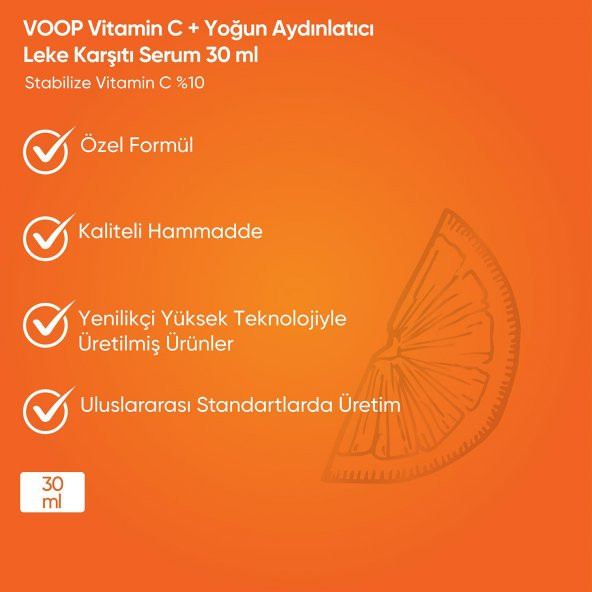 VOOP Vitamin C, Yoğun Aydınlatıcı Leke Karşıtı Serum 30 ml - 2