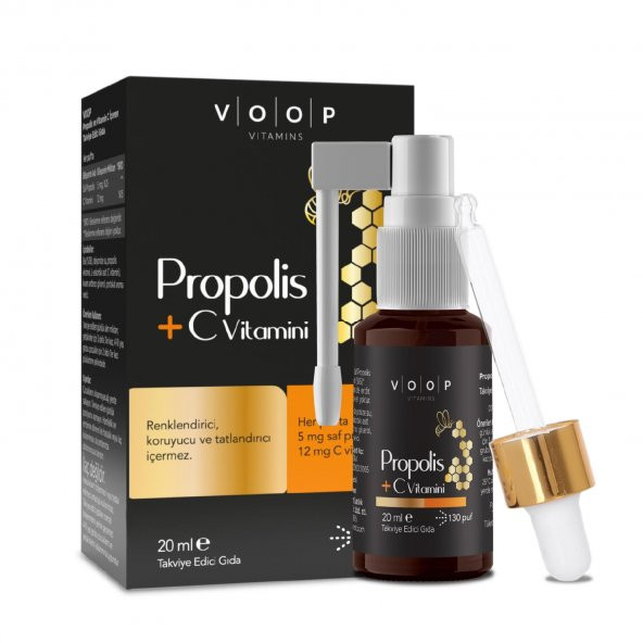 VOOP Propolis + C Vitamini Sprey-Damla 20 ml