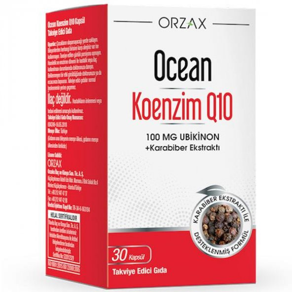 Ocean Co Q10 100Mg 30 Hard Kapsül