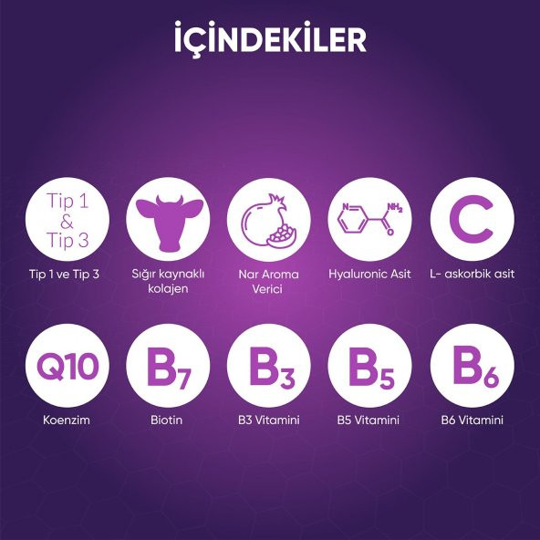 VOOP Collagen Beauty 5500 mg Nar Aromalı 30 Saşe x 40 ml - 4