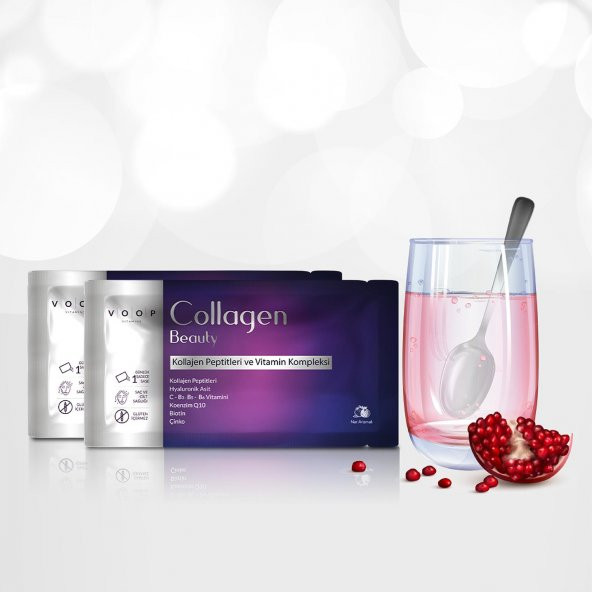 VOOP Collagen Beauty 5500 mg Nar Aromalı 30 Saşe x 40 ml