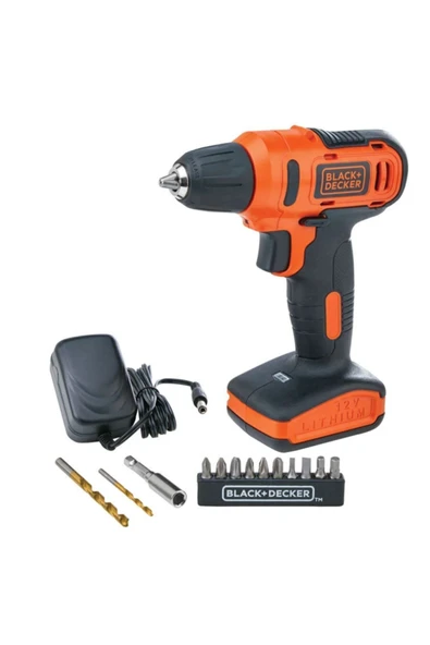 Black&Decker Darbesiz Ld12sp Akülü Vidalama 12 Volt 1,5 Watt 2 Yıl Anahtarsız Kablosuz 12 Volt