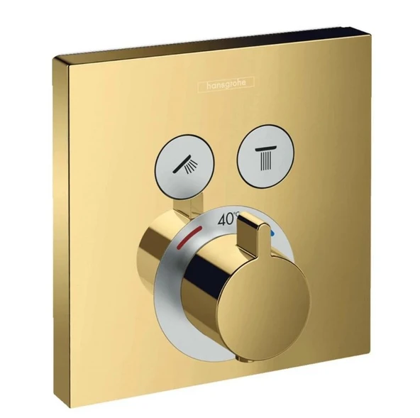 Hansgrohe Showerselect Termostatik Ankastre  Banyo Bataryası 2 Çıkış Altın 15763990
