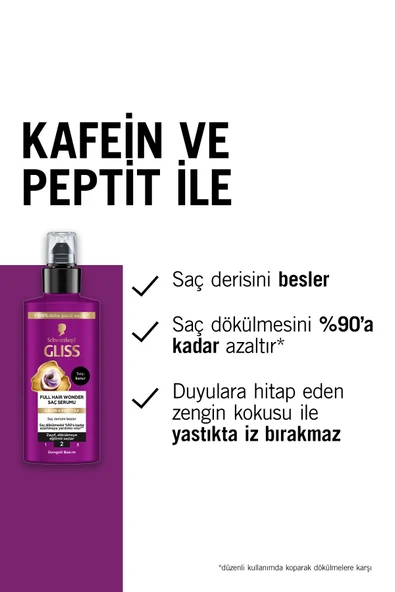 Glis Full Hair Wonder Saç Dökülme Karşıtı Saç Serumu 100 ml - 2