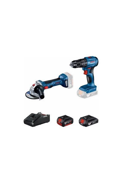 Bosch Professional Gws 180-lı Gsb 185-lı 18v Akülü Vidalama 2 4 Ah Çift Akü Set - 06019h9026