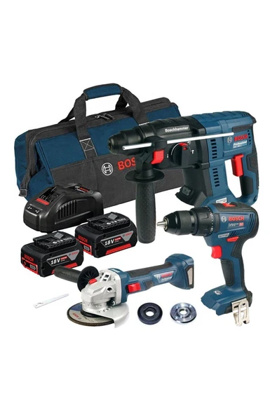 Bosch GBH 180li+GSR 180li+GWS 180li 3Lü Set