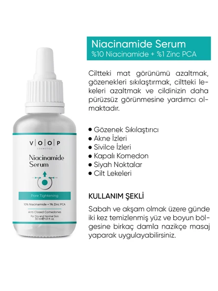 VOOP Niacinamide, Gözenek Sıkılaştırıcı Serum 30 ml - Resim 4