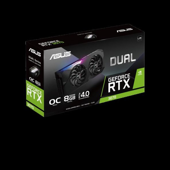 Asus NVIDIA GeForce RTX 3070 DUAL-RTX3070-O8G-V2 LHR 8 GB GDDR6 256 Bit Ekran Kartı