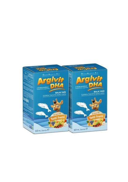 Argivit Dha Balık Yağı Damla 10 ml 2'li