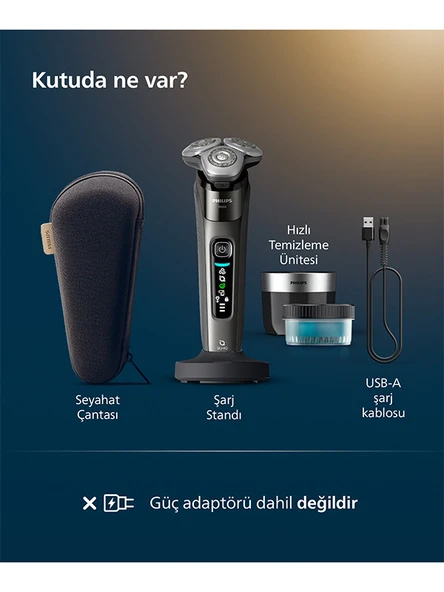 Philips X9002/30 SkinIQ i9000 Islak ve Kuru Elektrikli Tıraş Makinesi - 8