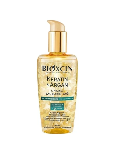 Bioxcin Keratin & Argan Onarıcı Saç Bakım Yağı