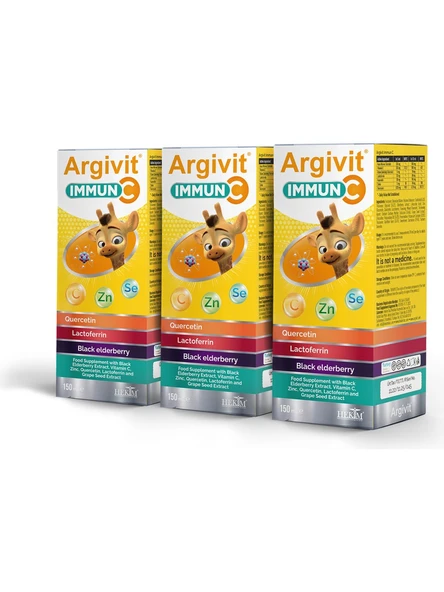 Argivit Immun C Şurup 150 ml 3'lü ürün görseli 1