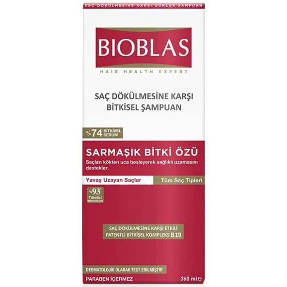 Bioblas Saç Dökülmesine Karşı Şampuan 360 ml Sarmaşık Özlü ürün görseli 1