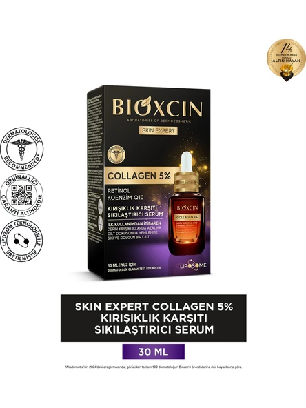 Bioxcin Collagen 5% Kırışıklık Karşıtı Sıkılaştırıcı Serum ürün görseli 1
