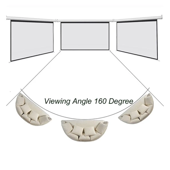 Everest MPP-180 180X180cm Arkası Siyah Fonlu Storlu Projeksiyon Perdesi - Resim 3