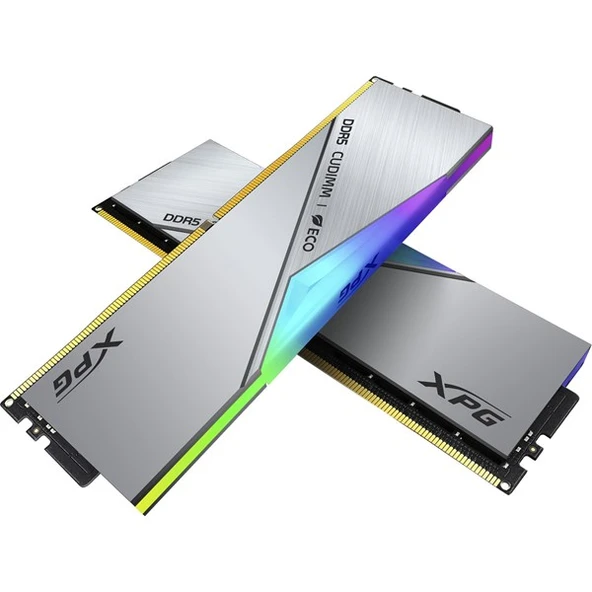 XPG 48GB (2X 24GB) DDR5 CUDIMM 8400MHZ CL40 RGB DUAL KIT PC RAM LANCER SILVER AX5CU8400C4024G-DCLACRSG - 2