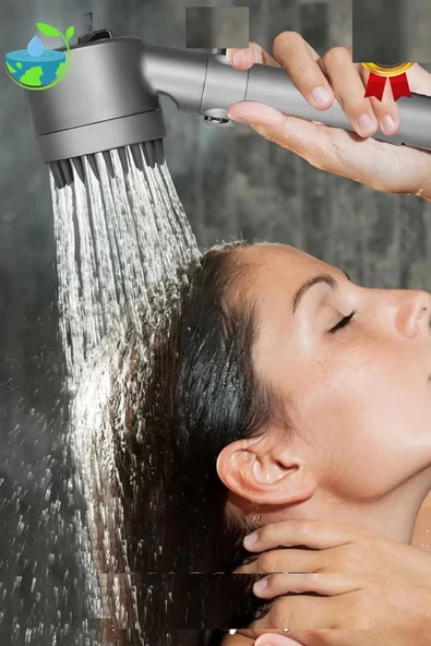 3 Fonksiyonlu Masajlı Duş Başlığı – Kireç Filtreli Start- Stop Tuşlu Banyo Duş Başlık - 2