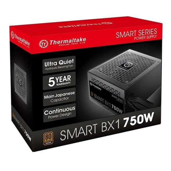 THERMALTAKE 750W 80+ BRONZE SMART BX1 PS-SPD-0750NNSABE-T POWER SUPPLY - Resim 6