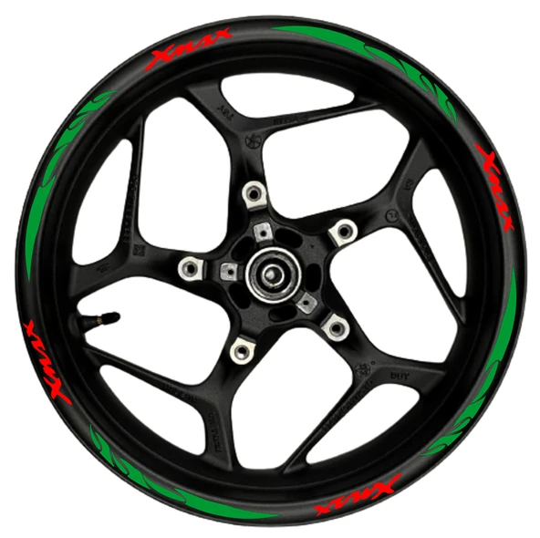 NEHAY SHOP  Xmax kırmızı yazılı  yeşil pençe şeritli
