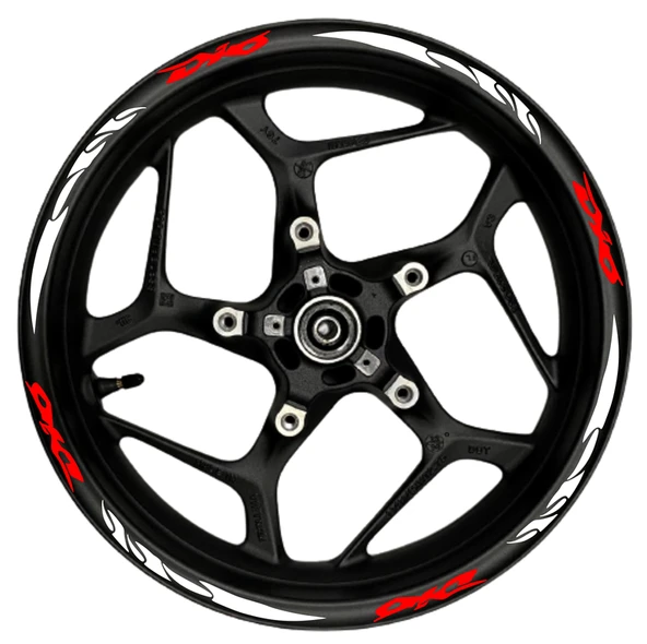 NEHAY SHOP  PCX kırmızı yazılı  mavi reflektif pençe şeritli