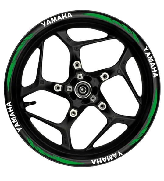 NEHAY SHOP  Yamaha Beyaz yazılı  kırmızı pençe şeritli - 1