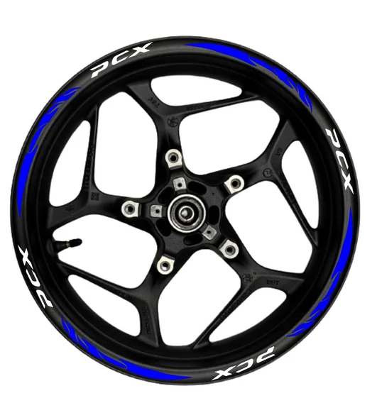NEHAY SHOP  Yamaha Beyaz yazılı  mavi reflektif pençe şeritli