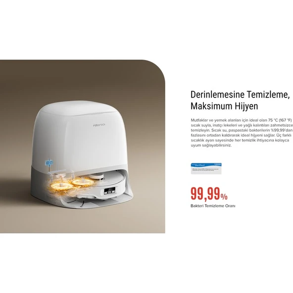 Roborock Qrevo Curv Çöp İstasyonlu Akıllı Robot Süpürge - 7