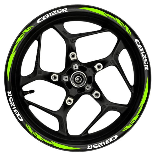 NEHAY SHOP  CB125R Beyaz yazılı  kırmızı pençe şeritli