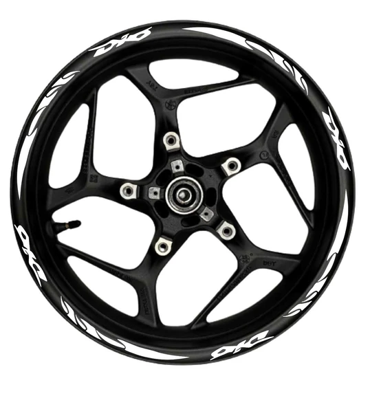 NEHAY SHOP  Pcx Beyaz yazılı  turuncu reflektif pençe şeritli - 1