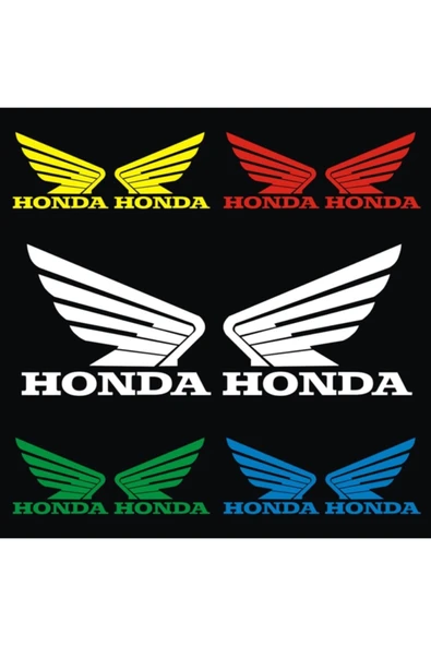 NEHAY SHOP Honda İçin Uyumlu Aksesuar Oto Motorsiklet Kask Sticker Set Kırmızı - 4