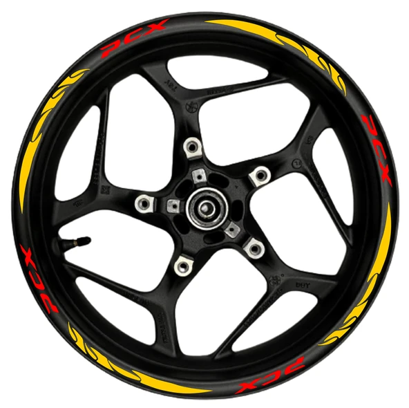 NEHAY SHOP  PCX kırmızı yazılı  kırmızı pençe şeritli
