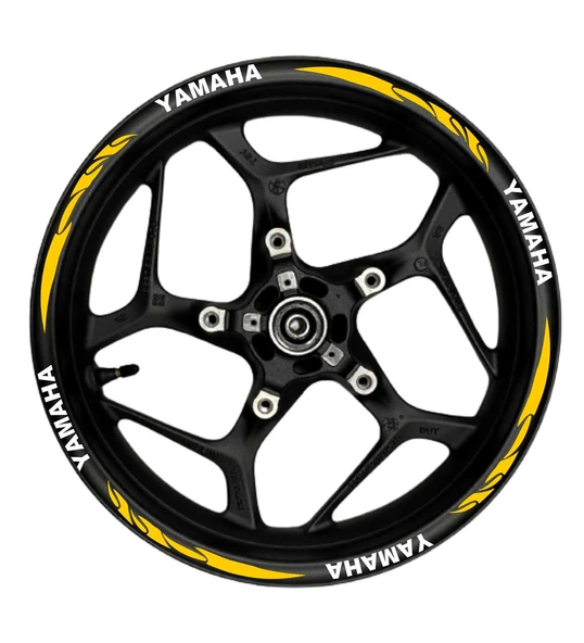 NEHAY SHOP  Yamaha Beyaz yazılı  yeşil reflektif pençe şeritli