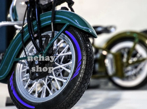 NEHAY SHOP  Şık Tasarım  motosiklet Jant Şeridi Pulsar  motosiklet Jant Şeridi Mavi Sağ-Sol/Ön-Arka - 1