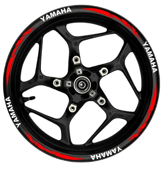 NEHAY SHOP  Yamaha Beyaz yazılı  sarı pençe şeritli