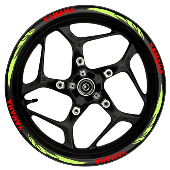 NEHAY SHOP  CB125R kırmızı yazılı  turuncu reflektif pençe şeritli