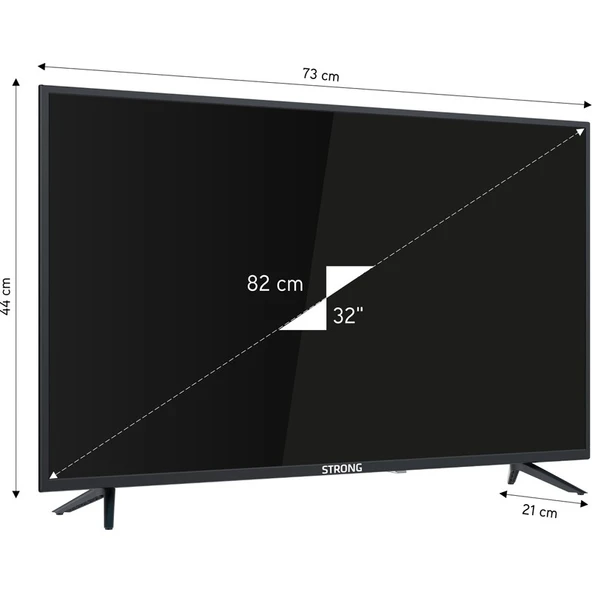 STRONG ML32EW2000 32" 81 Ekran Dahili Uydu Alıcılı HD Ready LED TV - 5