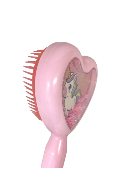 İçi Pırıltılı Kız Çocuk Unicorn Saç Fırçası - 4