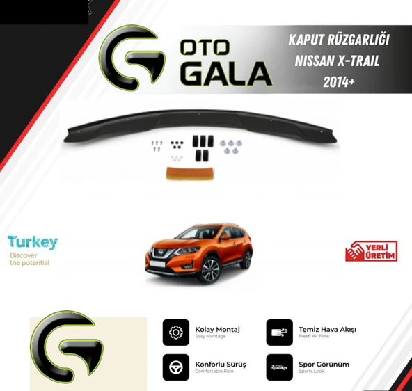 KAPUT RÜZGARLIĞI NISSAN X-TRAIL 2014+