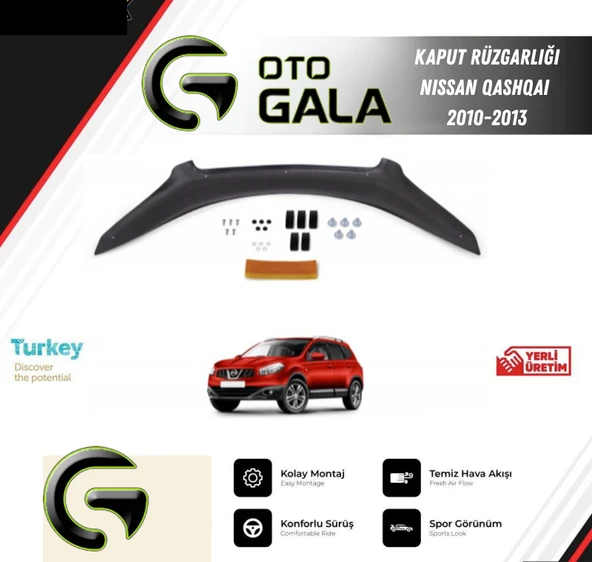 KAPUT RÜZGARLIĞI NISSAN QASHQAI 2010-2013