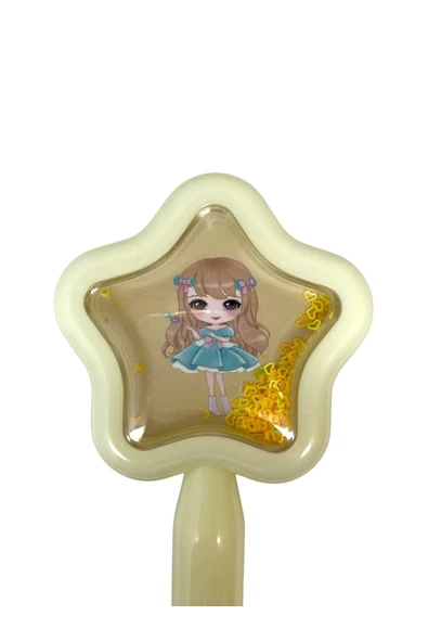 İçi Pırıltılı Kız Çocuk Unicorn Saç Fırçası - 5