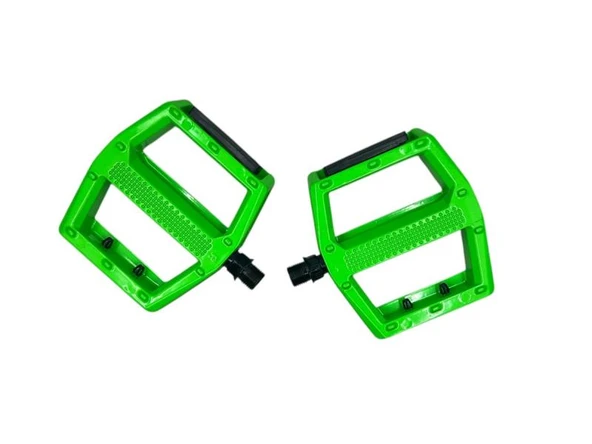 Vona HF-708 Alüminyum Rulmanlı Platform Pedal MTB Kaymaz Çelik Aksamlı Bisiklet Pedalı Yeşil