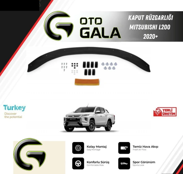 KAPUT RÜZGARLIĞI MITSUBISHI L200 2020+