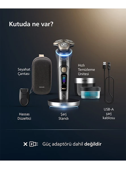 Philips XP9402/31 SkinIQ Pro i9000 Prestige Ultra Islak ve Kuru Elektrikli Tıraş Makinesi - 8