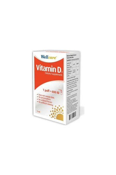 Vitamin D3 600 Iu Sprey 5 ml ( Teklidir )